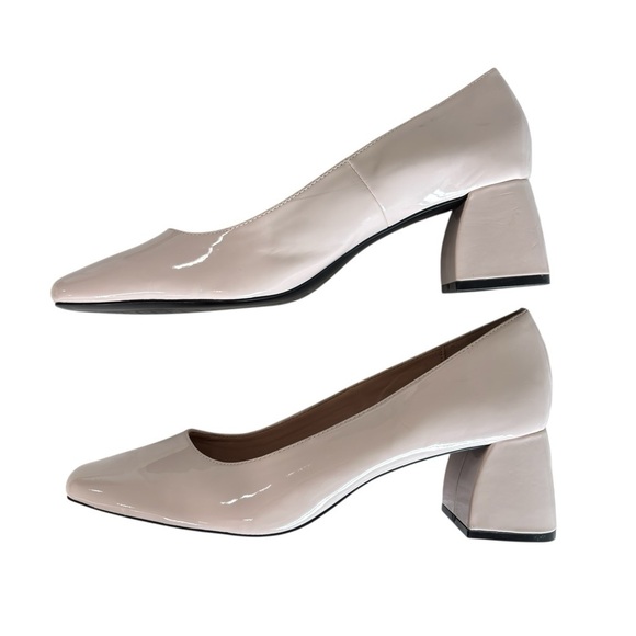 Zara Trafaluc Shoe Womens Size 10.5 11 EU 41 Block Heel Pastel Pink Square Toes - Picture 13 of 14